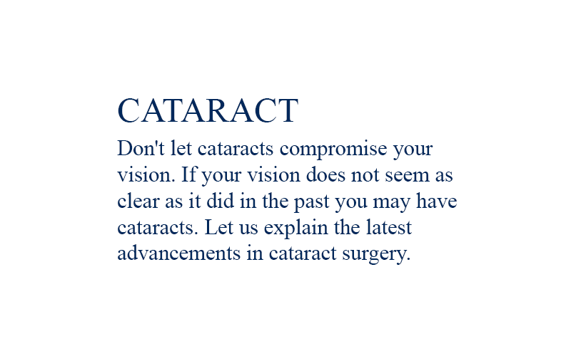 Cataract and vision